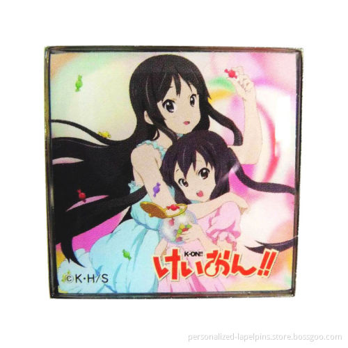Epoxy Coating Personalized Lapel Pins W/butterfly Clutch, Zinc Alloy Material